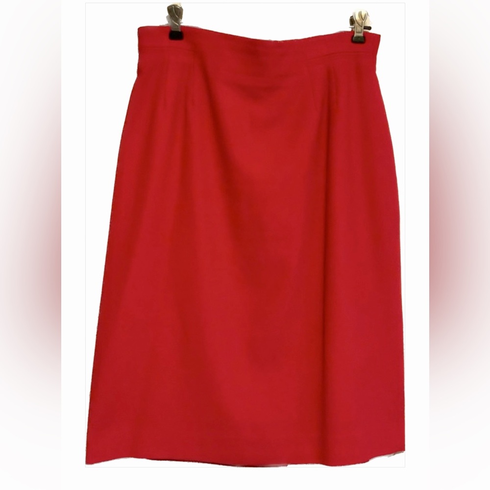 Kasper Red Pencil Skirt